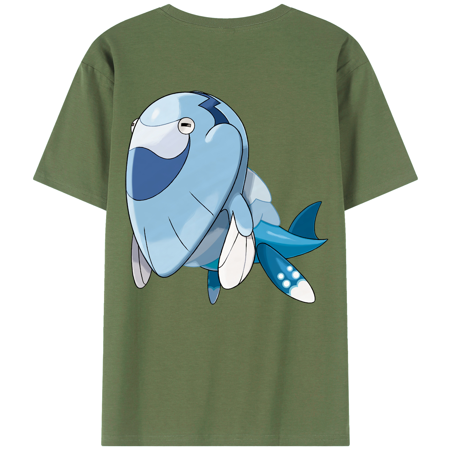 （画像用） ポケットモンスター Pokémon 綿100％ メンズ半袖Tシャツ（バックプリント） 通気性